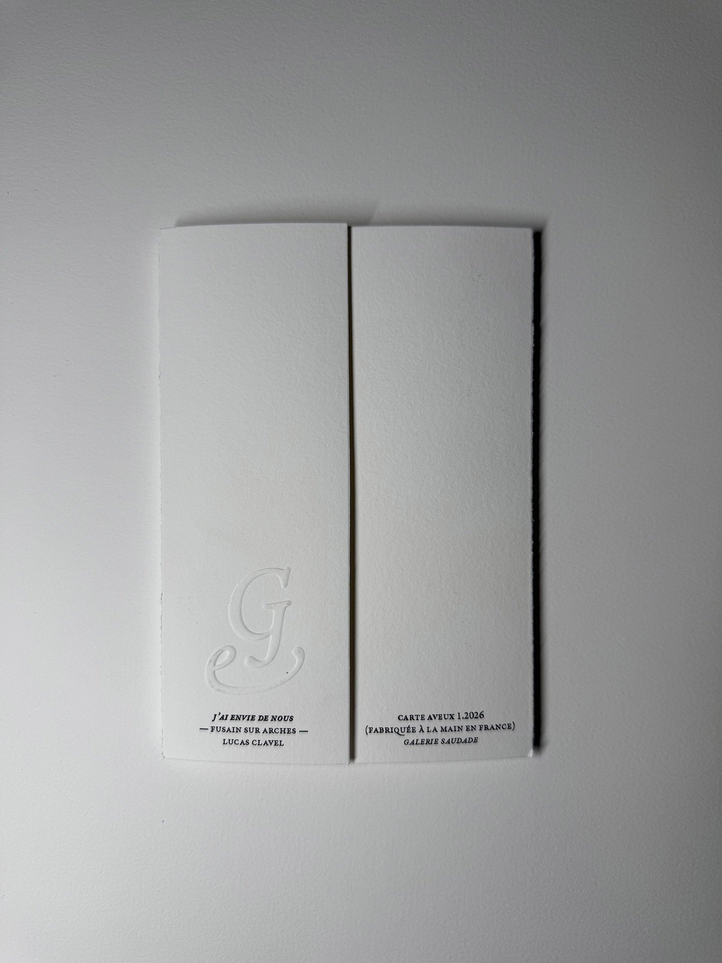 — Carte aveux [1.2026] A6 - Lot de 12